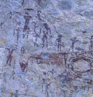 红河大岩子崖画
